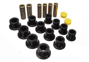 Ford Excursion Leaf Spring Bushing Set - Front - Energy Suspension - Hyper-Flex Performance Polyurethane - Black - `00-`04 Ford Excursion Leaf Spring Bushing Set - Front - Energy Suspension - Hyper-Flex Performance Polyurethane - Black - `00-`04